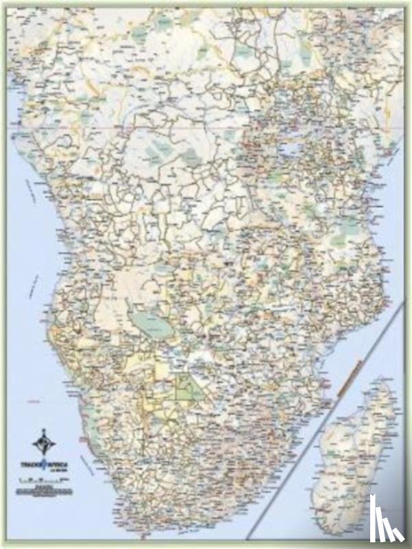 Tracks4Africa, Tracks4Africa - Africa Wall Map