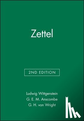 Wittgenstein, Ludwig - Zettel