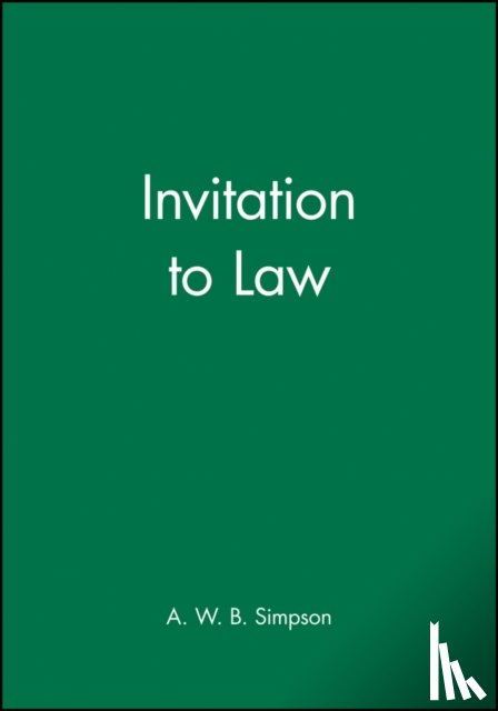Simpson, A. W. B. - Invitation to Law