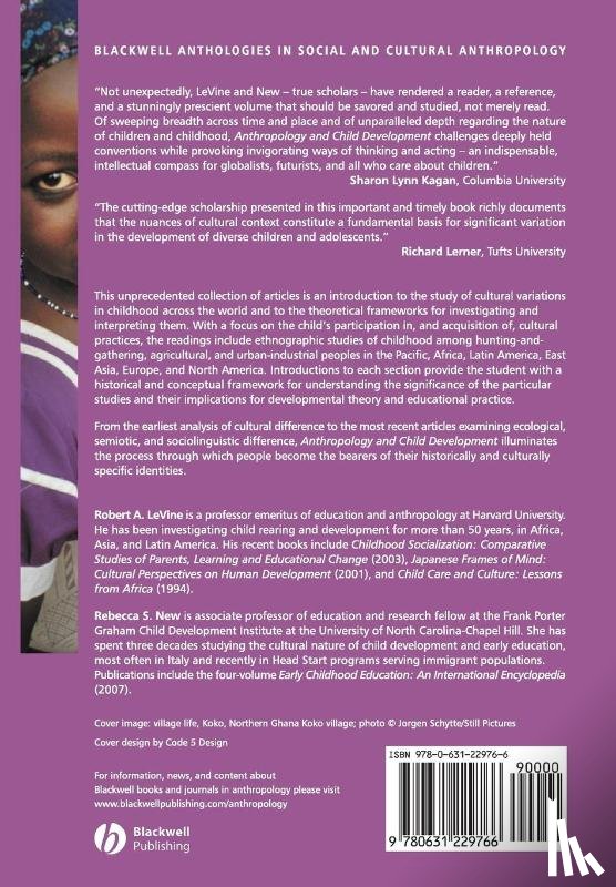  - Anthropology and Child Development