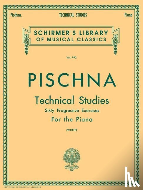 Pischna, Josef - TECHNICAL STUDIES (60 PROGRESS