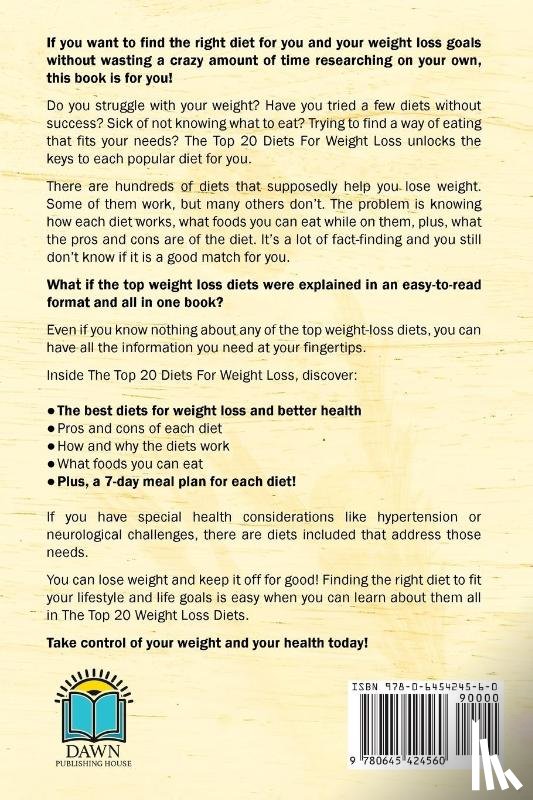 Green, Yara - Top 20 Diets for Weight Loss PLUS a 7 Day Meal Plan