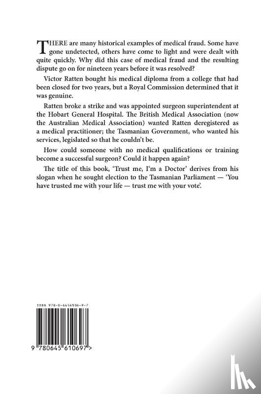 Hodgson, Michael - 'Trust me, I'm a Doctor'