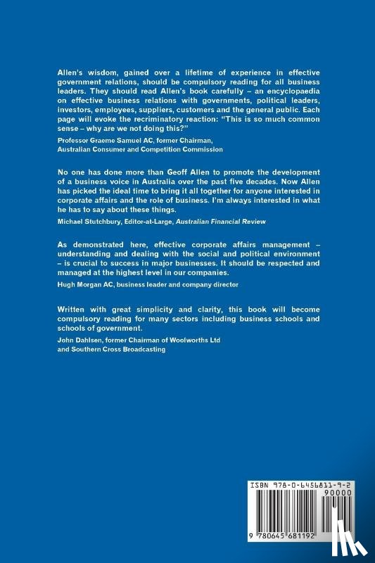 Allen, Geoff - Business, Government & Society