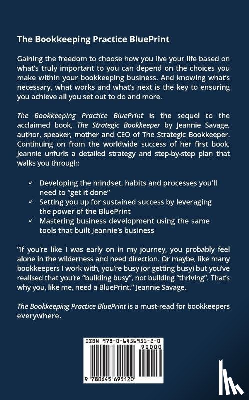 Savage, Jeannie - The Bookkeeping Practice BluePrint