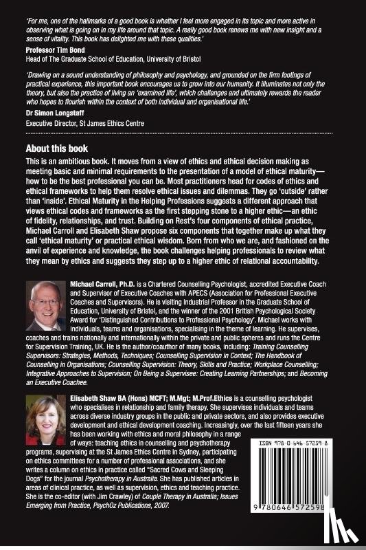 Carroll, Michael, Shaw, Elisabeth - Ethical Maturity in the Helping Professions