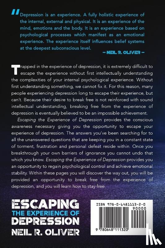 Oliver, Neil R - Escaping the Experience of Depression