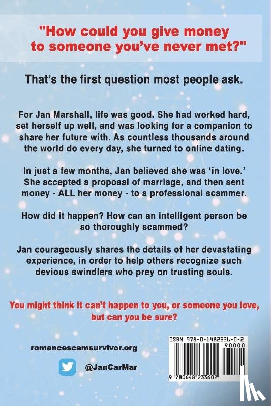 Marshall, Jan - Romance Scam Survivor