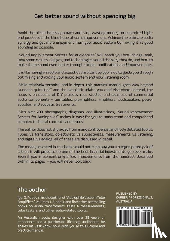 Popovich, Igor S - Sound Improvement Secrets For Audiophiles