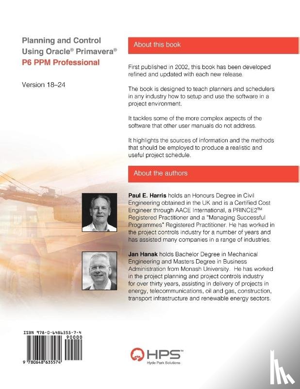 Harris, Paul E, Hanak, Jan - Planning and Control Using Oracle Primavera P6 Versions 18 to 24 PPM Professional