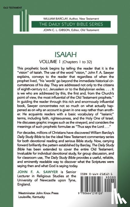 Sawyer - Isaiah Vol 1 H/B Dsb