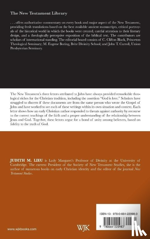 Lieu, Judith M. - I, II, & III John
