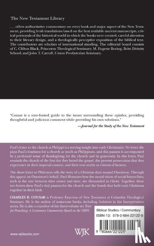 Cousar, Charles B. - Philippians and Philemon (2009)