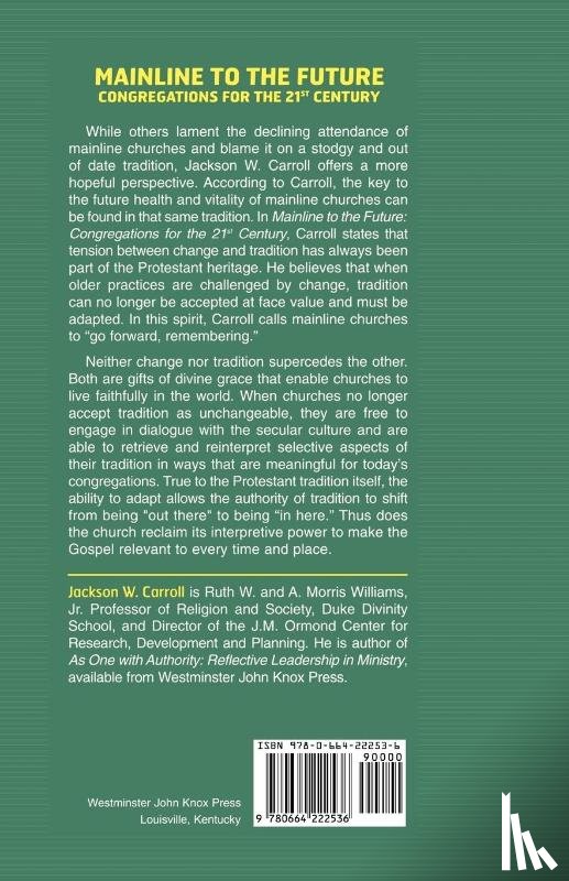 Carroll, Jackson W. - Mainline to the Future