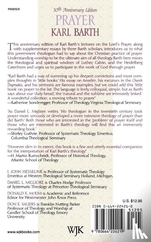 Barth, Karl - Prayer - 50th Anniversary Edition