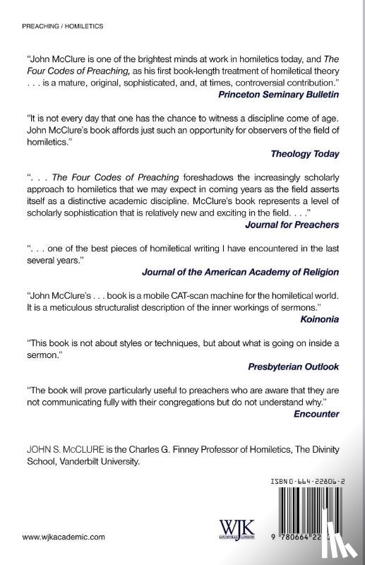 McClure, John S. - The Four Codes of Preaching