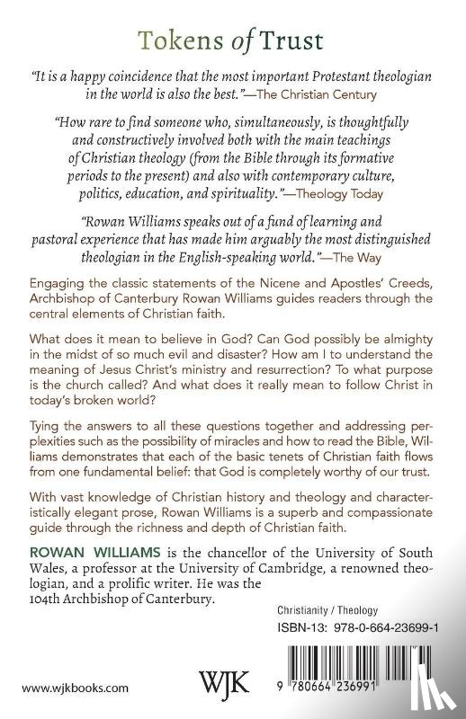 Williams, Rowan (Archibishop of Canterbury) - Tokens of Trust