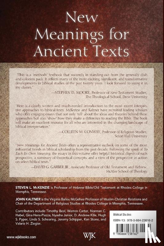  - New Meanings for Ancient Texts
