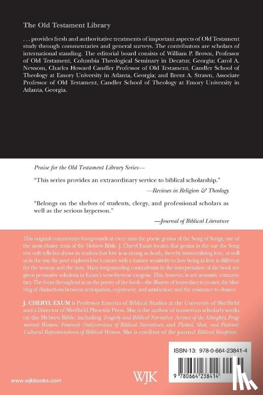 Exum, J Cheryl (Sheffield University UK) - Song of Songs
