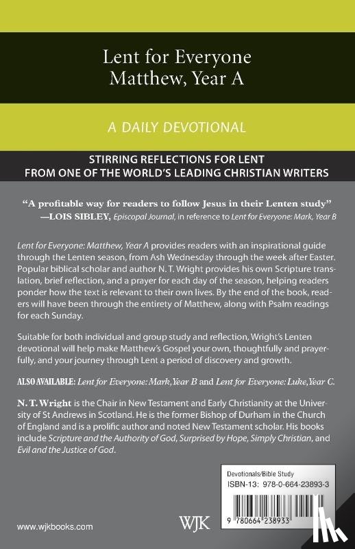 Wright, N. T. - Lent for Everyone