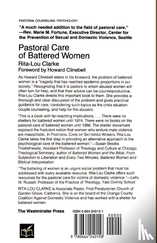 Clarke, Rita-Lou - Pastoral Care of Battered Women