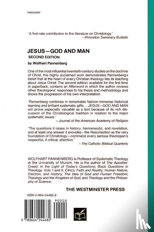 Pannenberg, Wolfhart - Jesus-God and Man (2nd Edition)