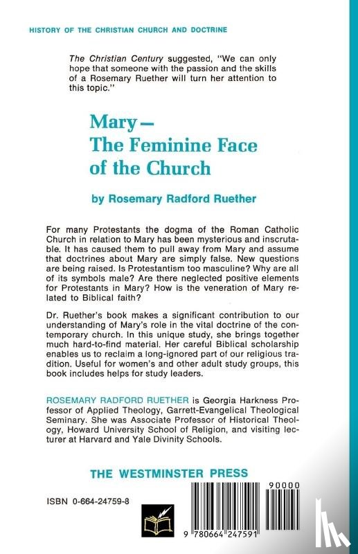 Ruether, Rosemary Radford - Mary--The Feminine Face of the Church