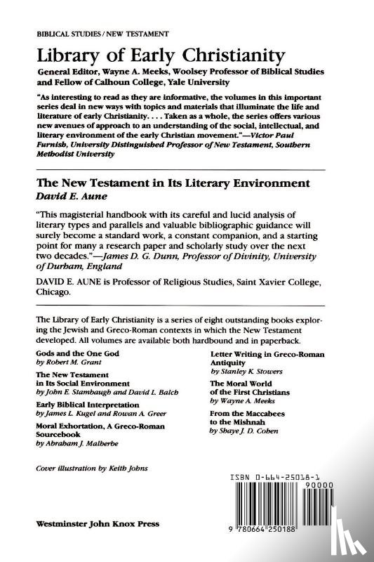 Aune, David E. - The New Testament in Its Literary Environment