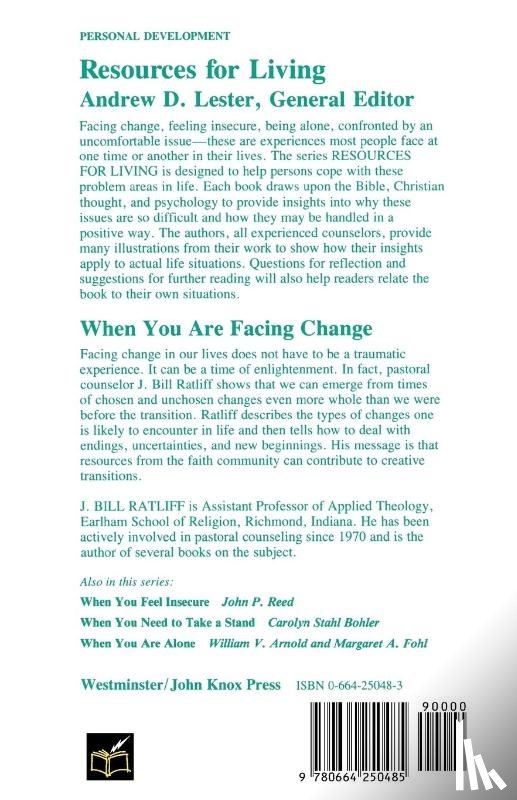 Ratliff, J.Bill - When You Are Facing Change