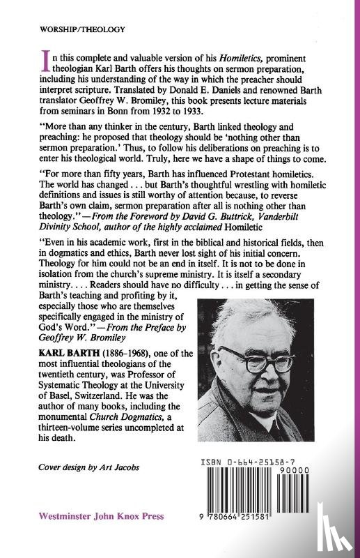 Barth, Karl - Homiletics