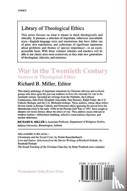  - War in the Twentieth Century