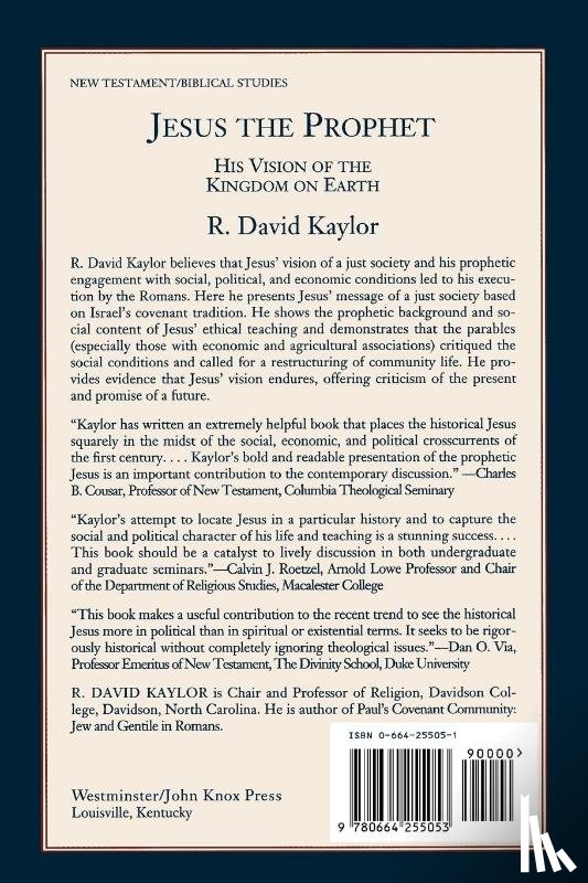 Kaylor, R. David - Jesus the Prophet