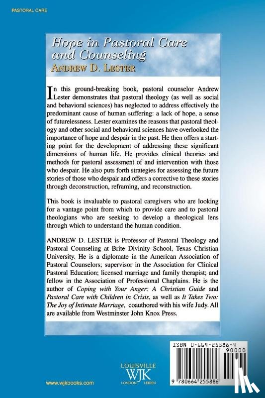 Lester, Andrew D. - Hope in Pastoral Care and Counseling