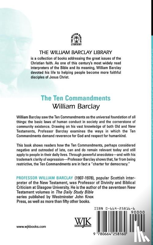Barclay, William - The Ten Commandments
