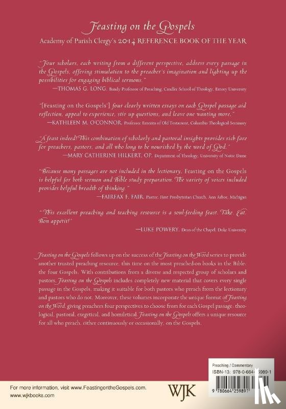 Jarvis, Cynthia - Feasting on the Gospels, Luke Volume 1