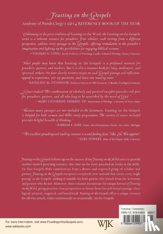 Jarvis, Cynthia - Feasting on the Gospels, Luke Volume 2