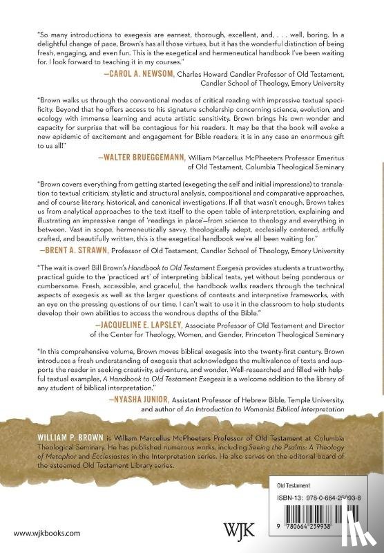 Brown, William P. - A Handbook to Old Testament Exegesis