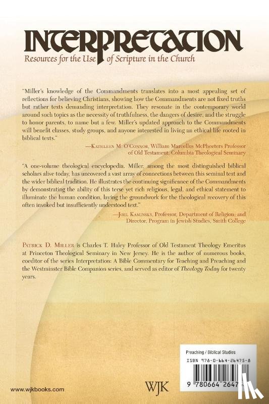 Miller, Patrick D - The Ten Commandments