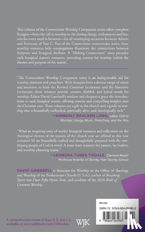 Gambrell, David - Connections Worship Companion, Year C, Vol. 1