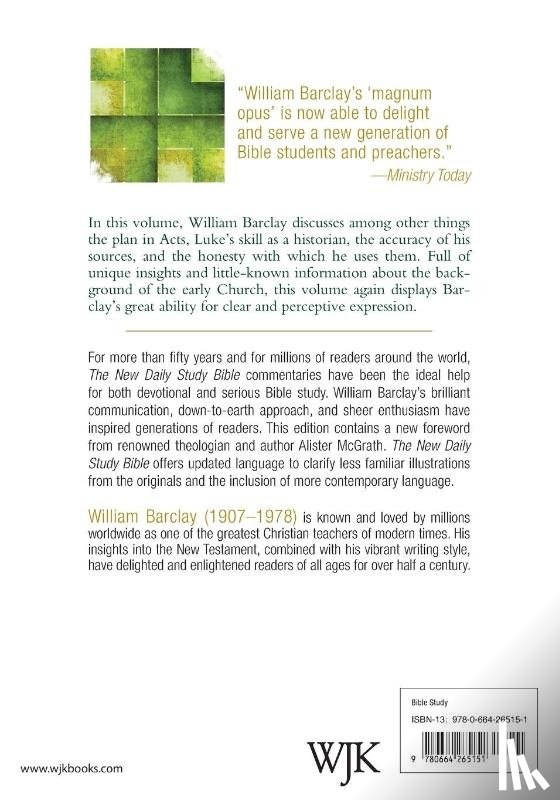 Barclay, William - The Acts of the Apostles (Enlarged Print)