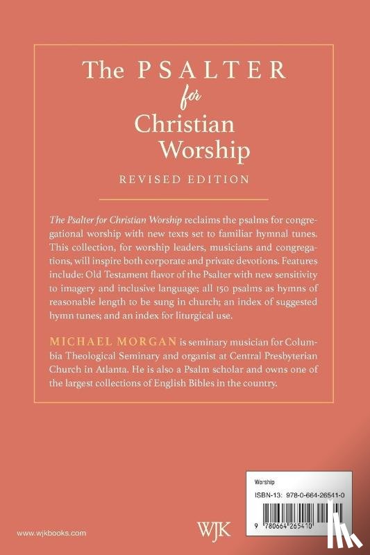 Morgan, Michael - The Psalter for Christian Worship, Revised Edition