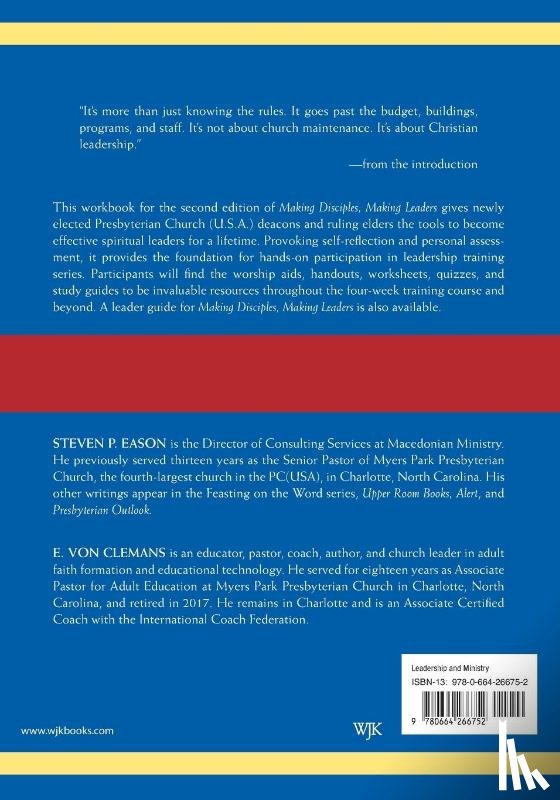 Eason, Steven P, Von Clemans, E - Making Disciples, Making Leaders--Participant Workbook, Updated Second Edition