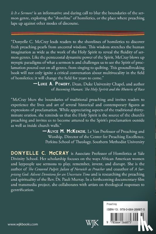 McCray, Donyelle C. - Is It a Sermon?