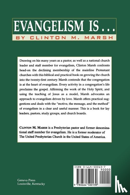 Marsh, Clinton - Evangelism is...