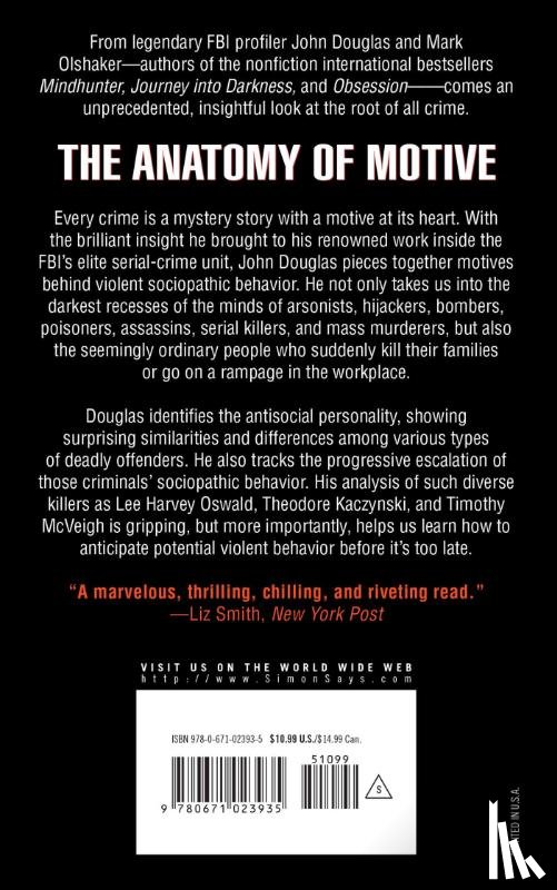 Douglas, John E., Olshaker, Mark - The Anatomy of Motive