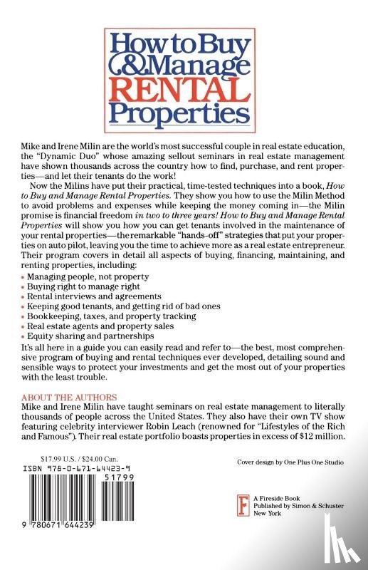 Milin, Irene, Milin, Mike - How to Buy and Manage Rental Properties