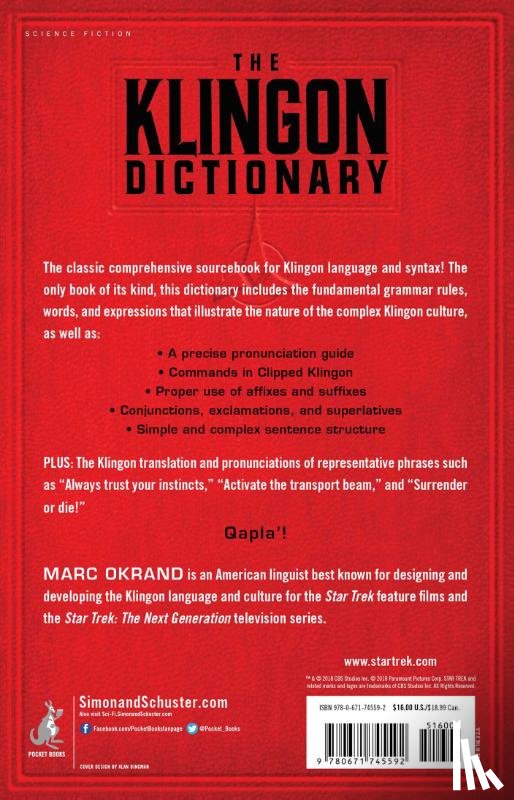 Okrand, Marc - Klingon Dictionary