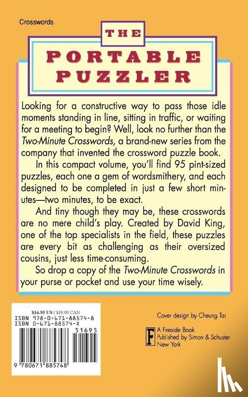 King, David - SIMON AND SCHUSTER'S TWO-MINUTE CROSSWORDS Vol. 1