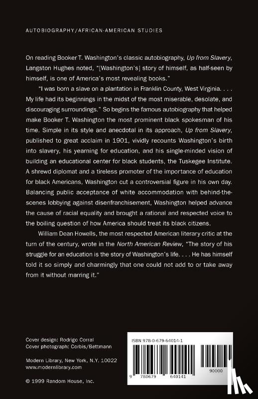 Washington, Booker T. - Up from Slavery