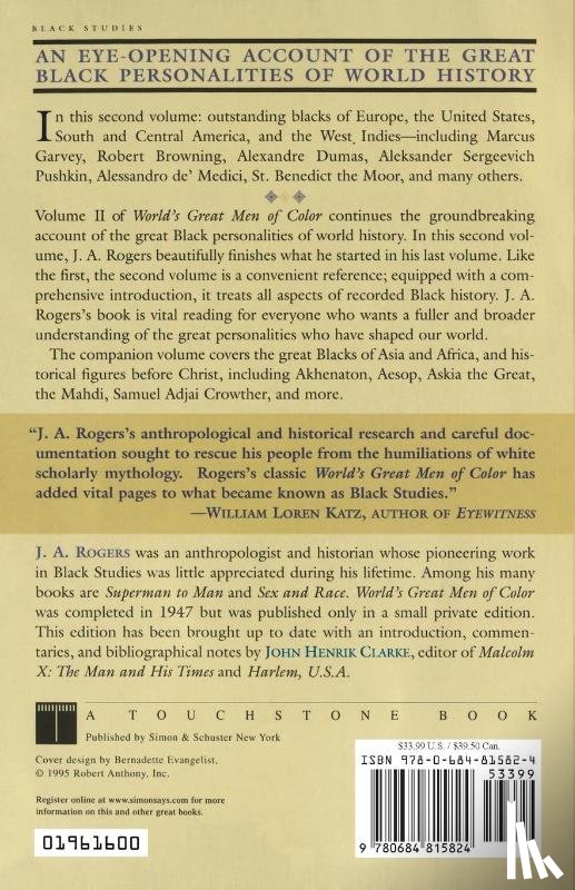 Rogers, J.A. - World's Great Men of Color, Volume II